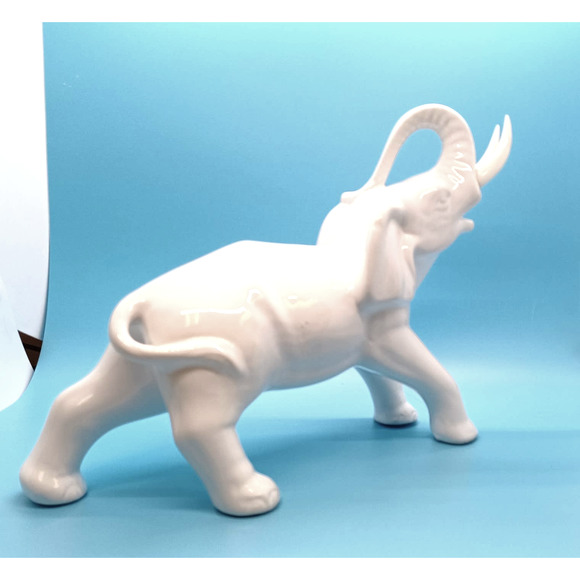 Elephant Vintage Portugal by Fereiras Trunk Up Good Luck - Picture 2 of 14